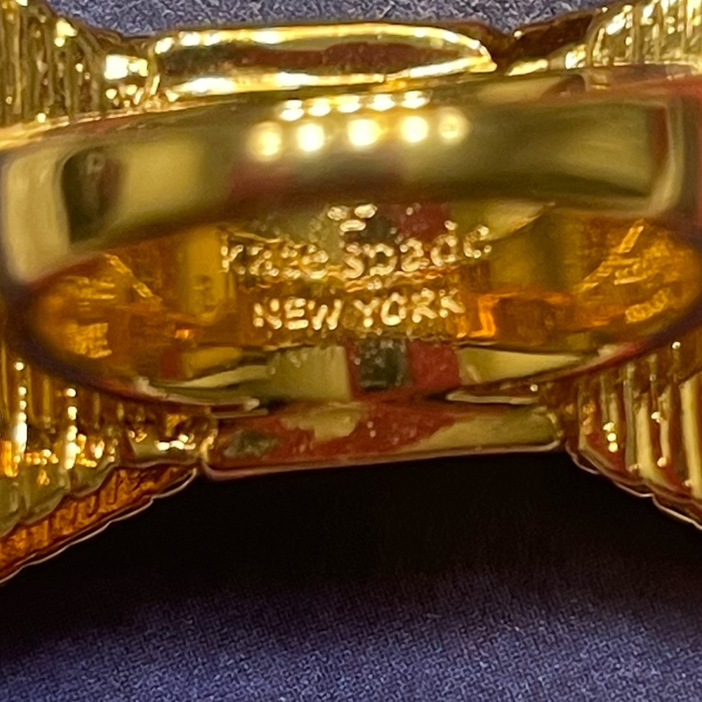NWOT Kate Spade Gold Bow Ring-Size 8 - Picture 13 of 16